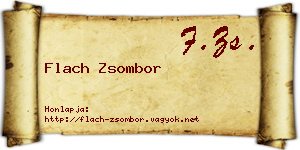Flach Zsombor névjegykártya