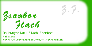 zsombor flach business card